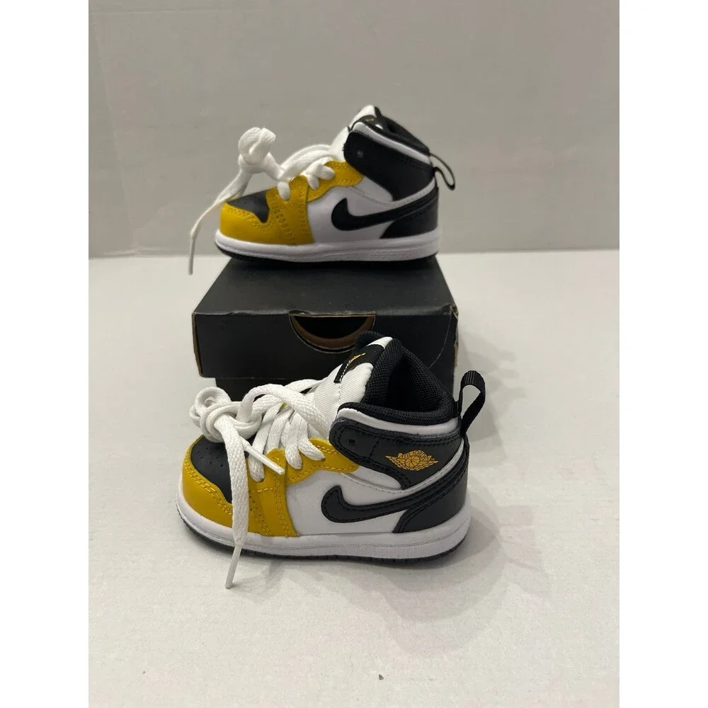 Jordan 1 Mid Yellow Ochre Size 4C New in Box